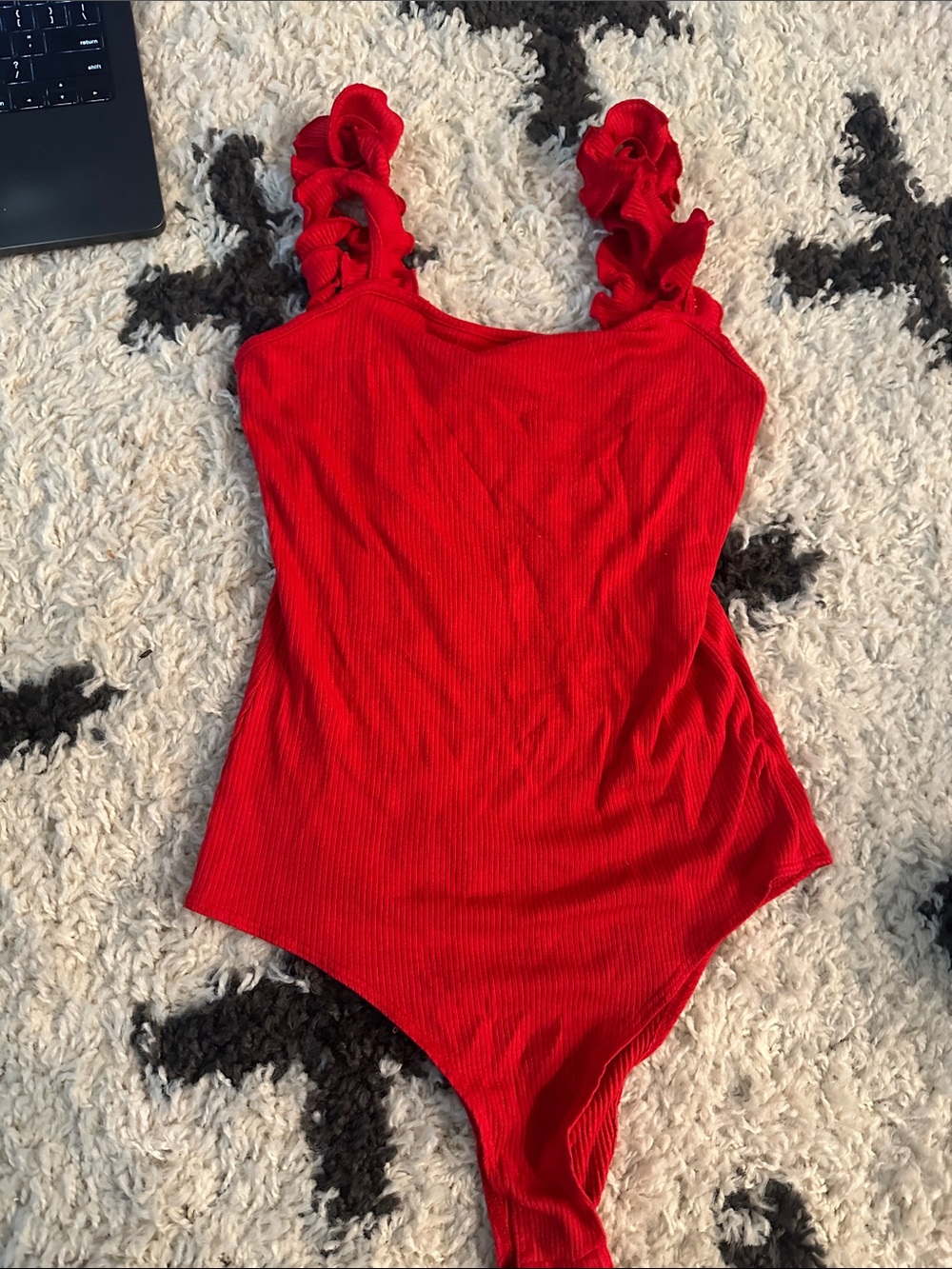 Red tank Bodysuit impeccable pig